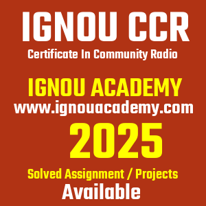 IGNOU CCR SOLVED ASSIGNMENT 2025